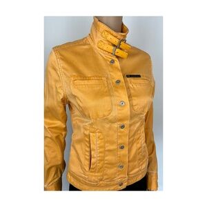 Parasuco Rare Denim Jacket Cotton Blend Stretch Mango Size PS